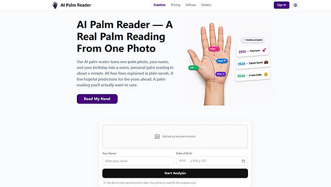 Discover Your Palm Story With AI