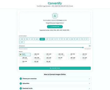 Convertify — Free Image Converter