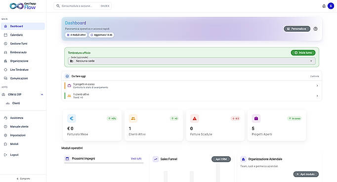 GeoTapp Flow Dashboard