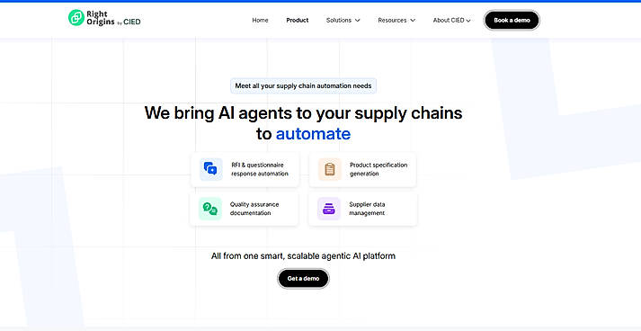 Automate RFI responses, COA validation, audit and compliance processes and other manual workflows across your supply chain.