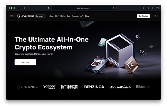 The main page