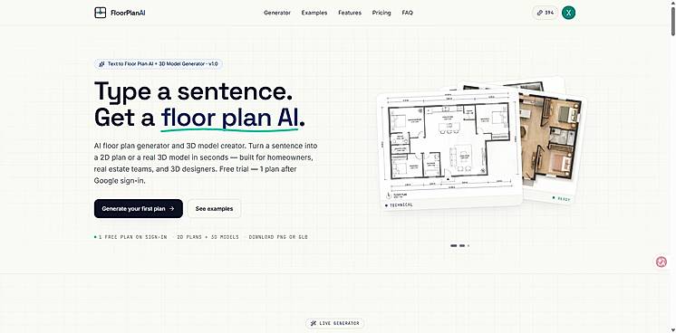 Floor Plan AI - Text to Floor Plan Generator
