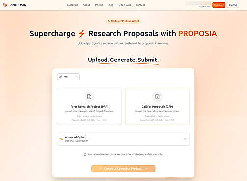 Landing page
