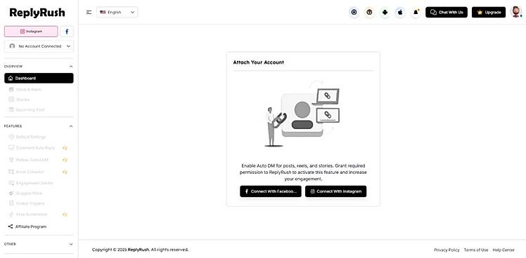 ReplyRush Dashboard