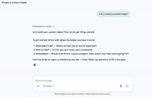 Main chat screen