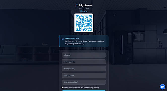 Visitor check-in