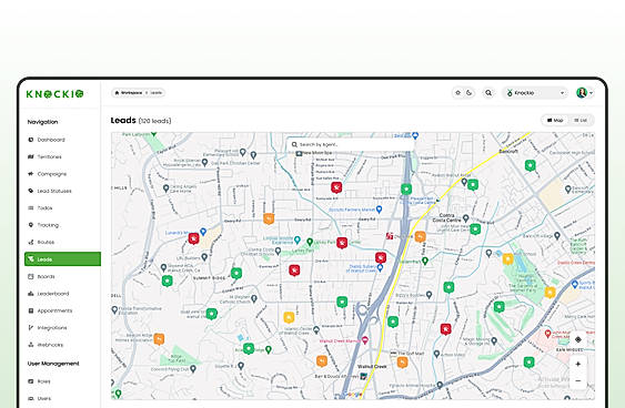 Lead Map view