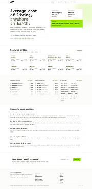Homepage — search, city highlights & comparisons