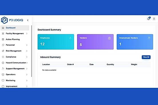 P3 LogiQ Dashboard