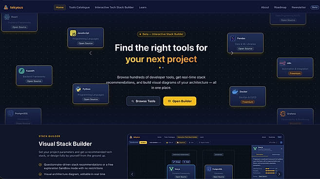 Tekyous Landing Page