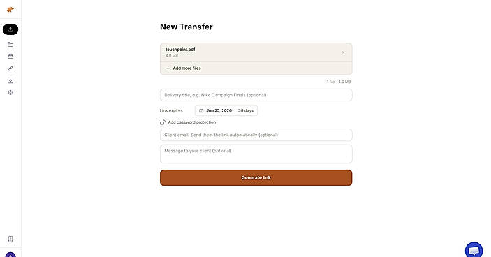 Deliver files professionally - alternatives to WeTransfer