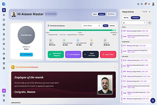 All-in-one HRM, payroll & ERP platform