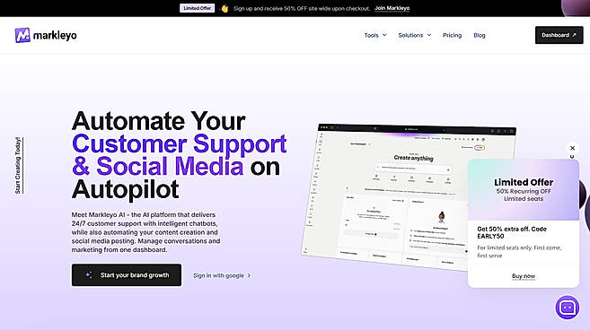 Markleyo Dashboard