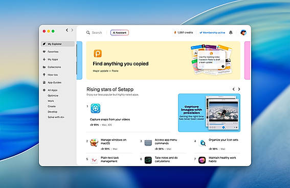 Setapp interface