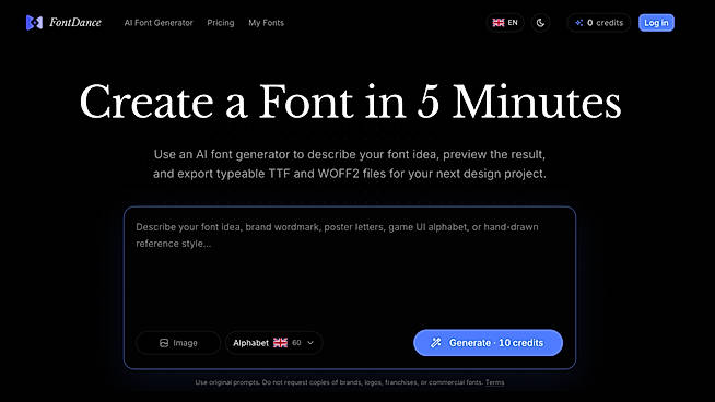 AI font generator