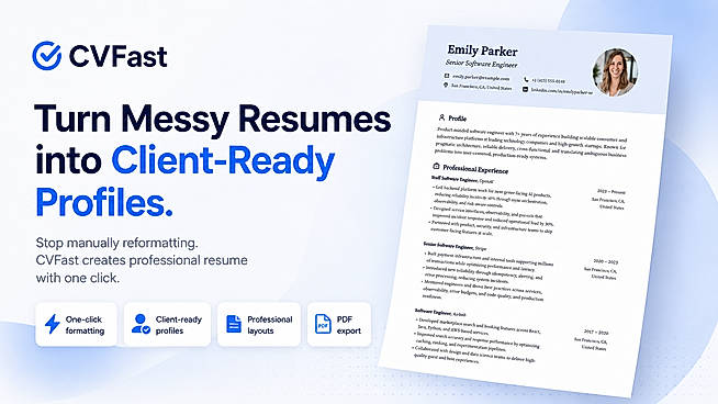 Turn Messy Resumes into Client-Ready Profiles