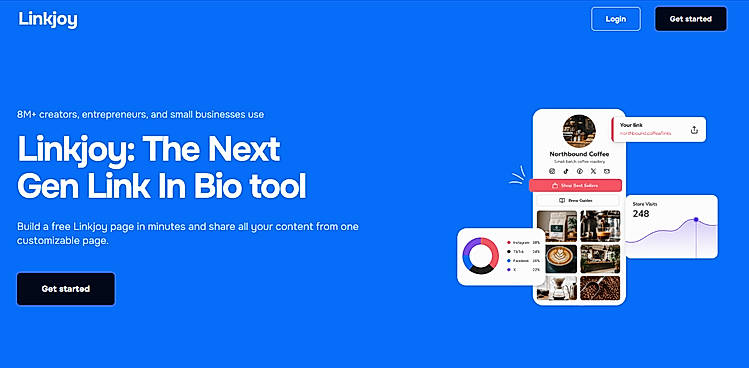 Linkjoy's main page