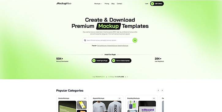 MockupHive Home Page