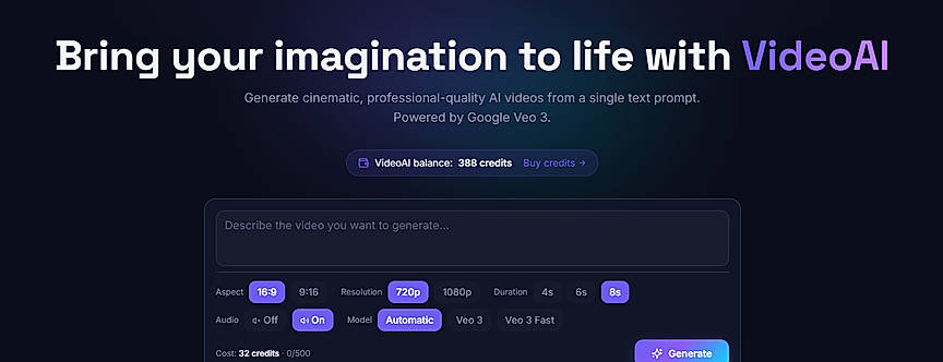 AI video generator