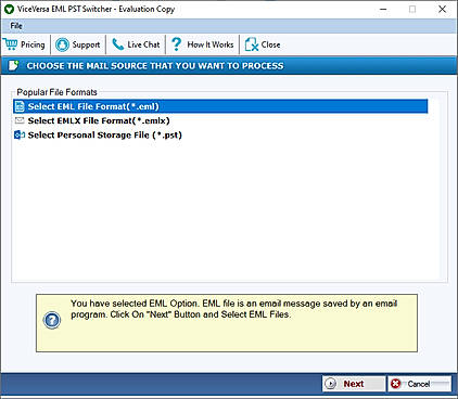 eml pst switcher