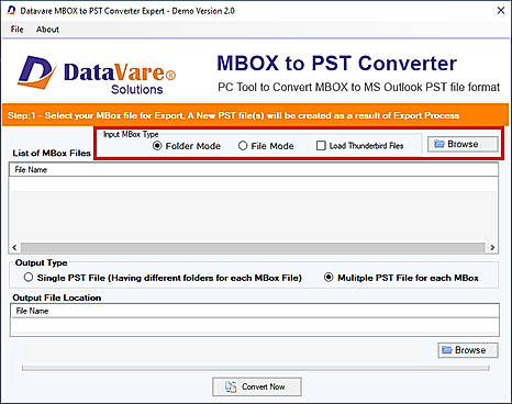 Browse MBOX file