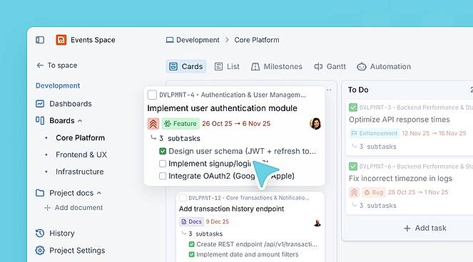 Kanban board