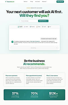 Futurebloom homepage
