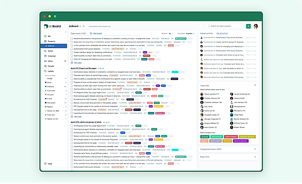 doBoard Main Interface