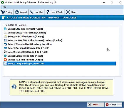 imap backup