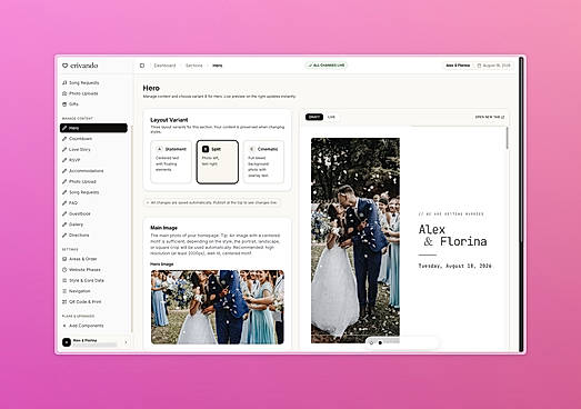 wedding website builder
