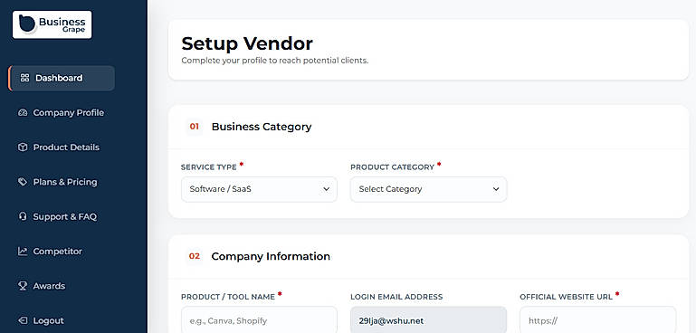 Vendor Login