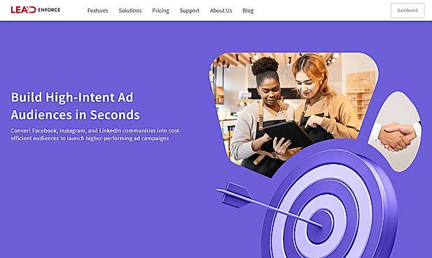 LeadEnforce landing page