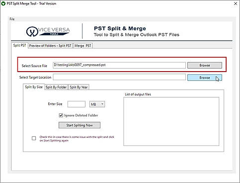 browse pst