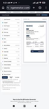Qr invoice generator