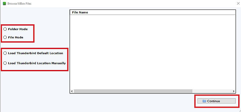 Upload MBOX file or folder