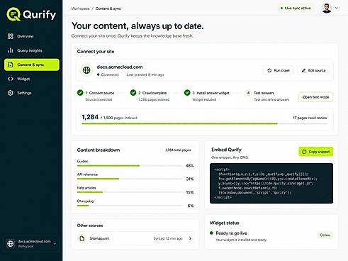 Qurify Dashboard