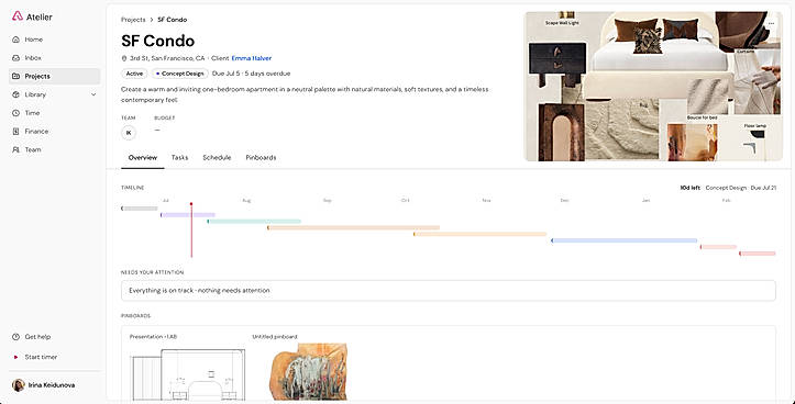 Project overview with AI phase setup
