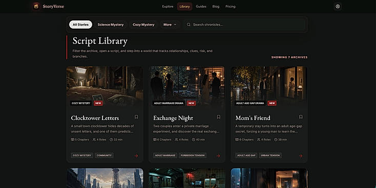 Interactive Story Gameplay
