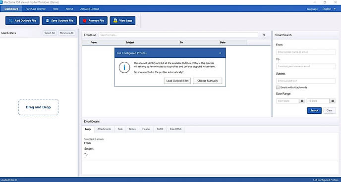 First, download and install the MacSonik PST Viewer Tool