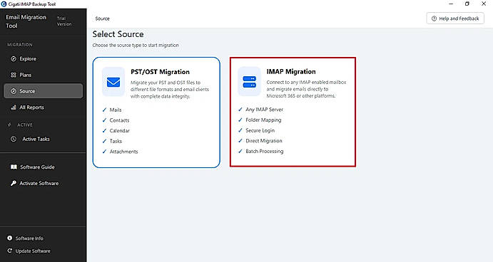 Install the Cigati IMAP Backup Tool.