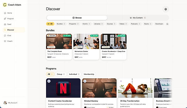 Coach marketplace