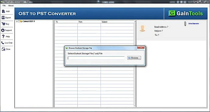 select OST file