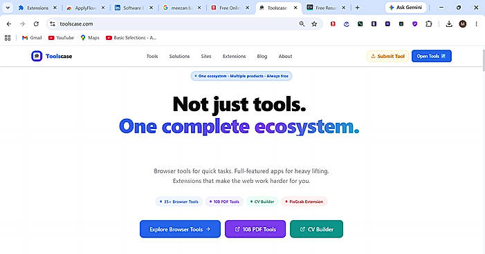 Toolscase – Complete Online Tools Ecosystem