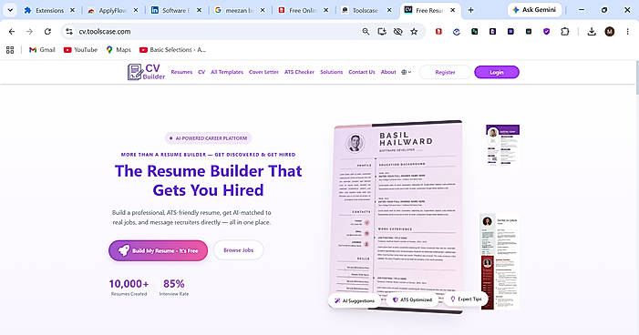 AI-Powered Resume & CV Builder