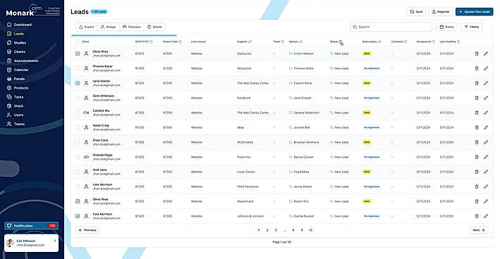 MONARK CRM