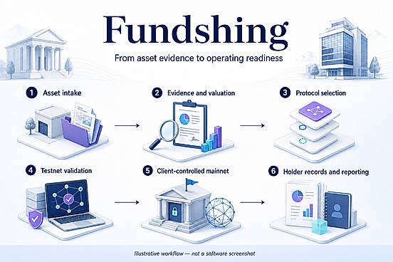 Illustrative tokenization workflow — not a software screenshot