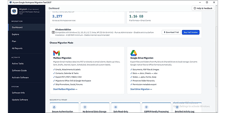 Install the Google Workspace Backup Tool