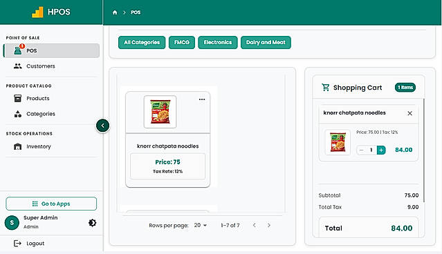 Hulm POS Dashboard