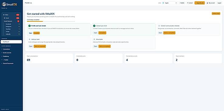 SMailOS Dashboard