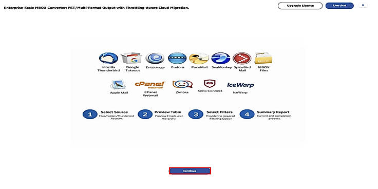 Download & Launch Launch the MacSonik MBOX Migrator tool.